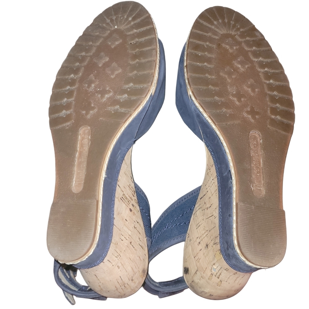 Timberland Earthkeepers Maeslin Blue Wedge Sandals 8 - Picture 5 of 8